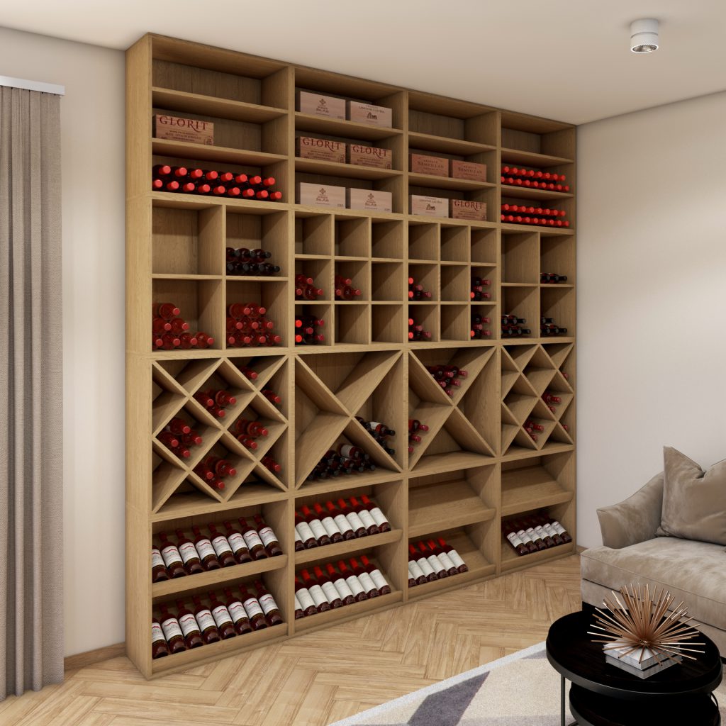 regały modułowe na wino, regał na wino, regały na wino