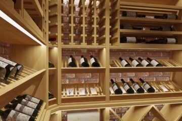 Nowoczesny projekt dębowej piwniczki na wino 04