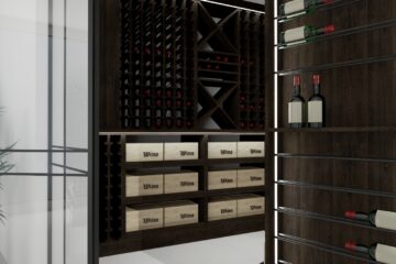 aranżacja pomieszczenia na wino restauracja