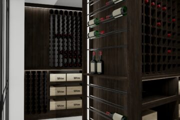 aranżacja pomieszczenia na wino hotel