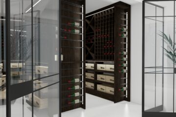 aranżacja pomieszczenia na wino apartament