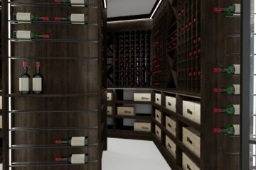 tania aranżacja pomieszczenia na wino