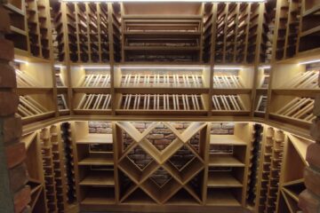 Regały na wino z litego dębu