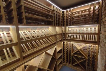 Regały na wino z litego dębu